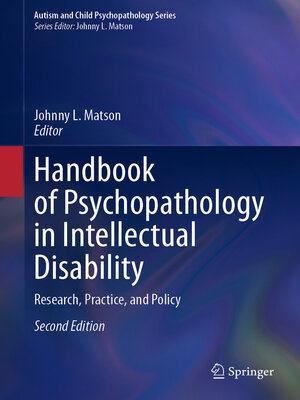 cover image of Handbook of Psychopathology in Intellectual Disability